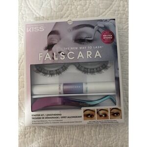 Kiss Falscara Lash Extensions STARTER KIT Lengthening‎ With 10 Eyelashes